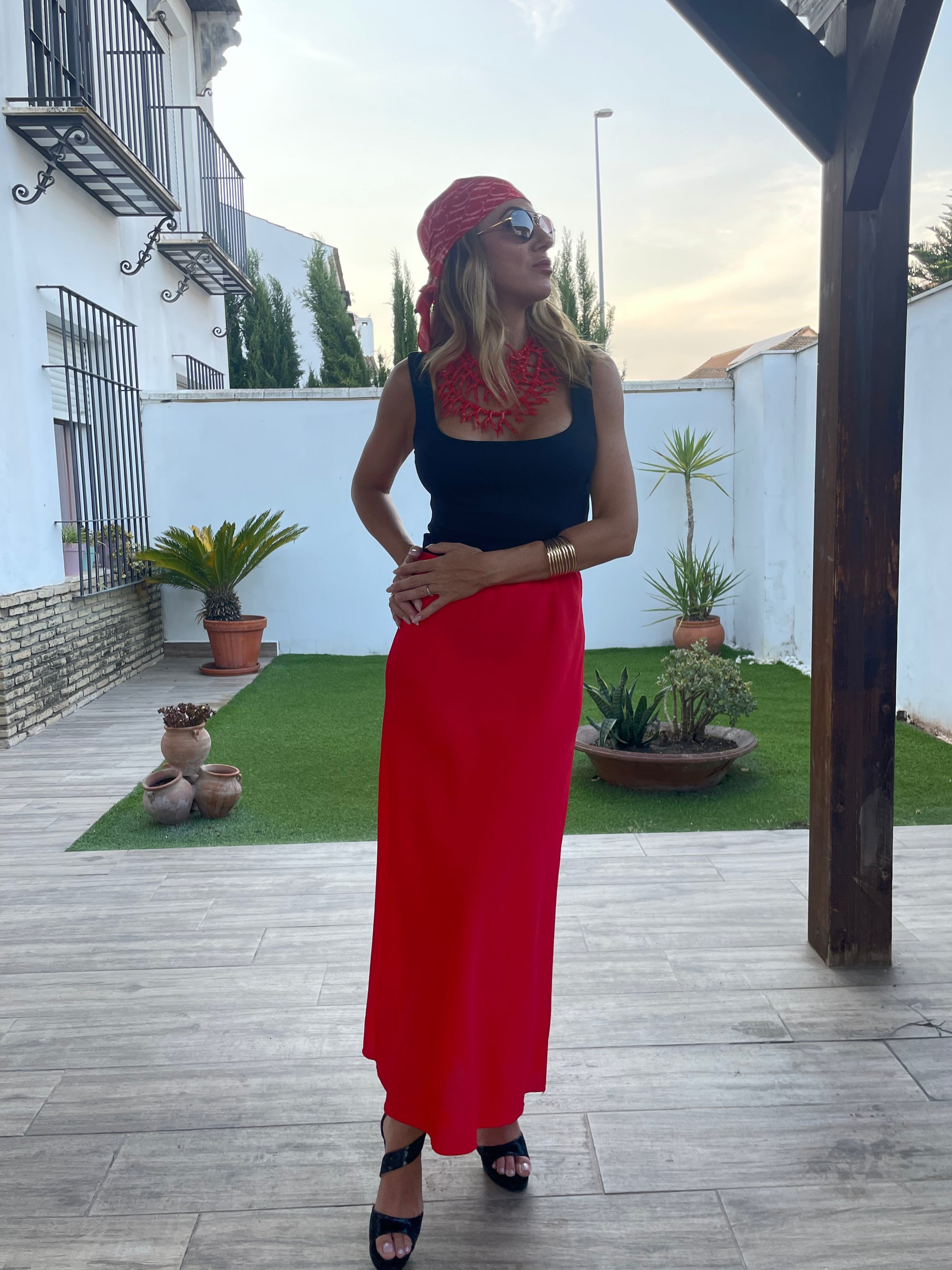 FALDA RASO FINA