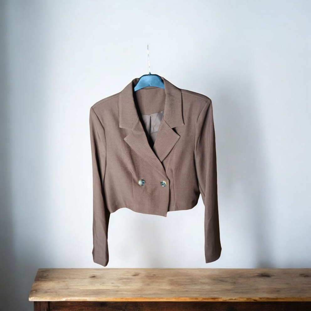 CHAQUETA CORTA CHOCOLATE