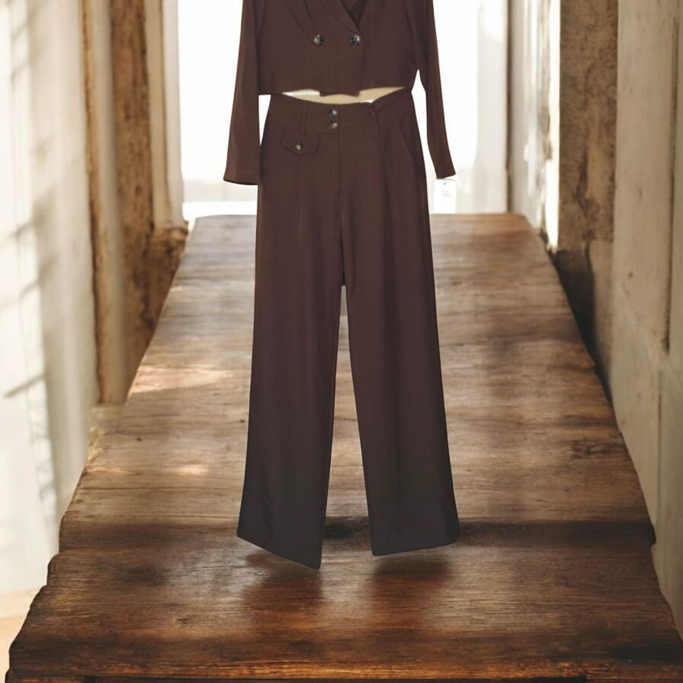 PANTALÓN PINZA CHOCOLATE