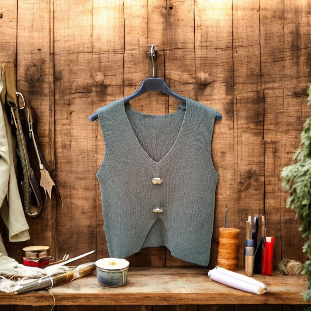 CHALECO PUNTO BOTONES