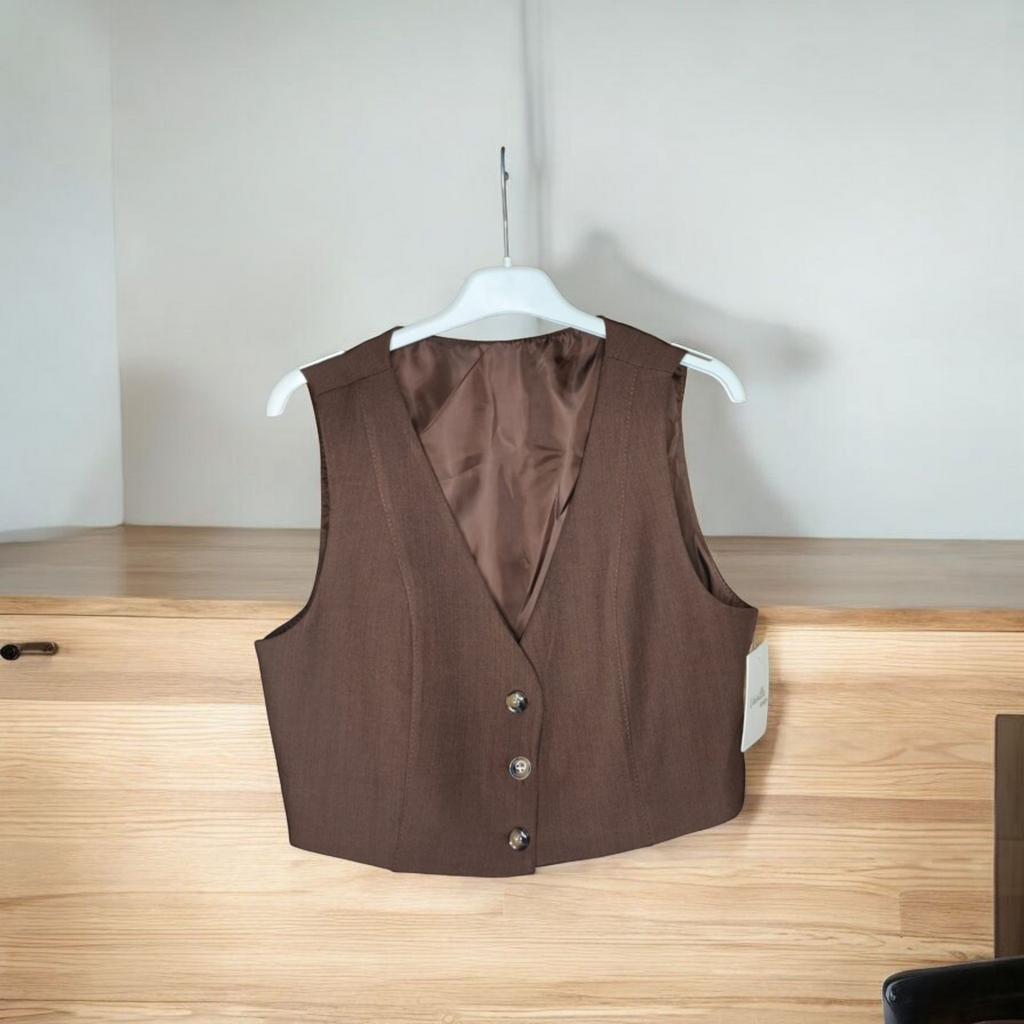 CHALECO CHOCOLATE VESTIR