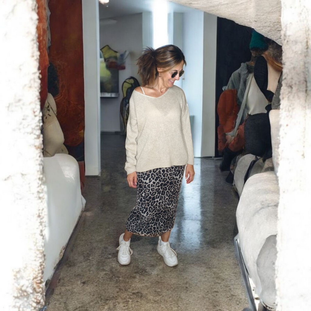 FALDA ANIMAL PRINT LEOPARDO