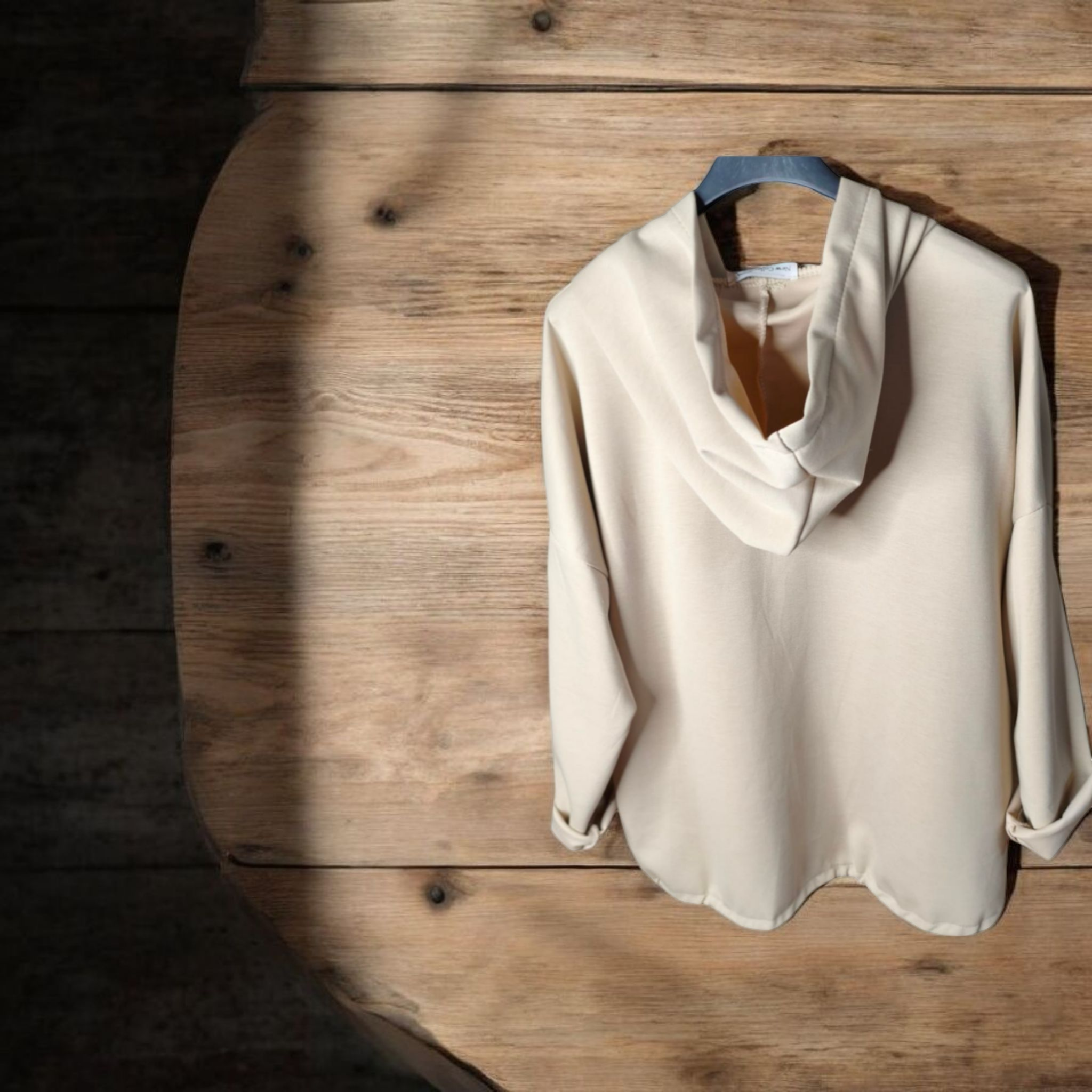 SUDADERA MIMI CREMALLERA BEIGE