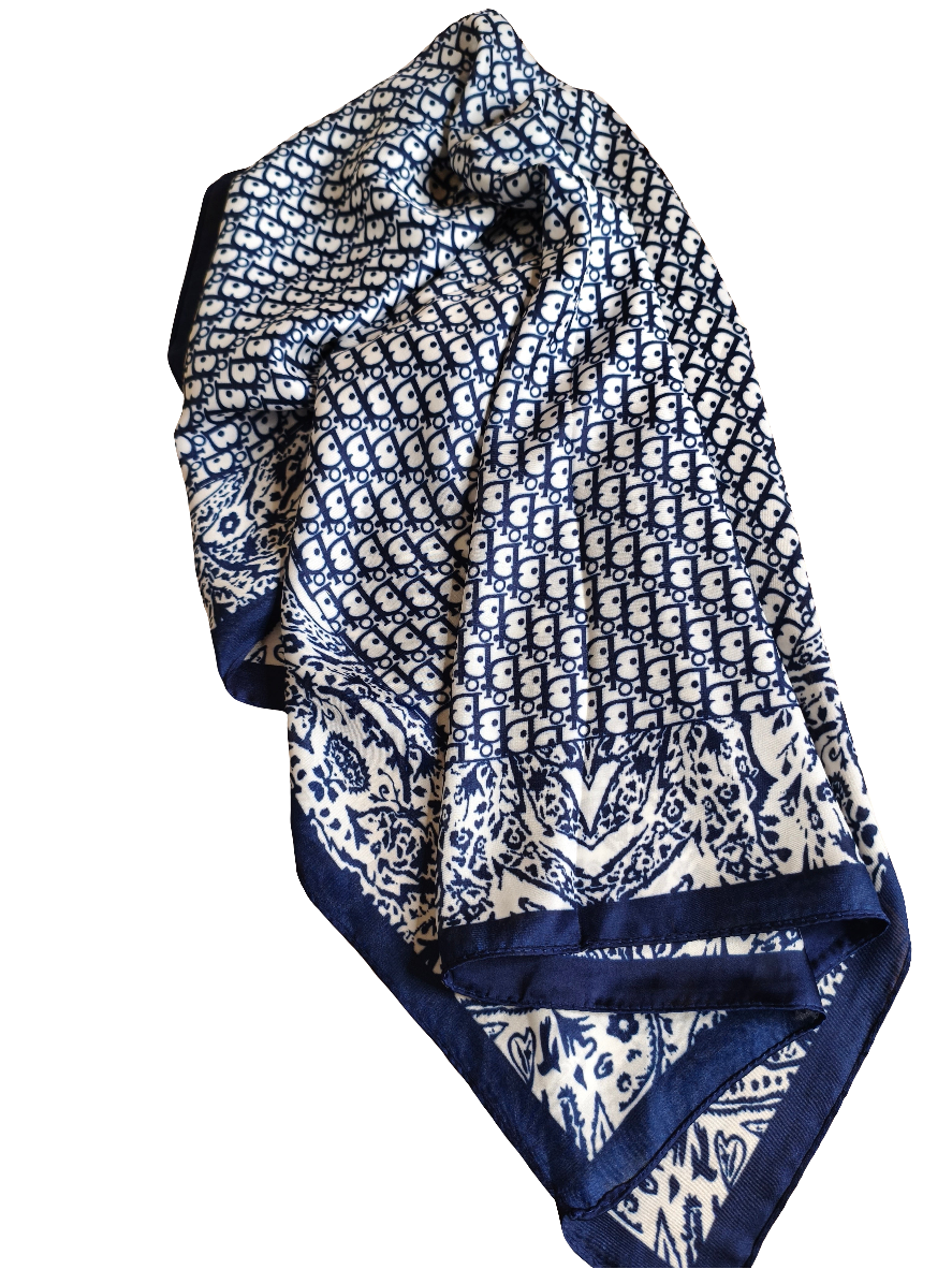 PAÑUELO DIOR AZUL MARINO