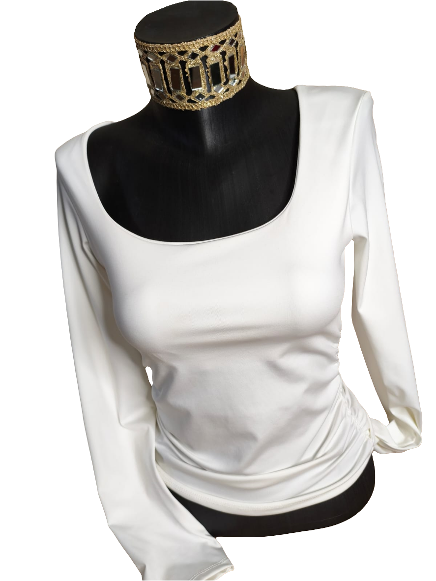 CAMISETA LICRA escote cuadrado