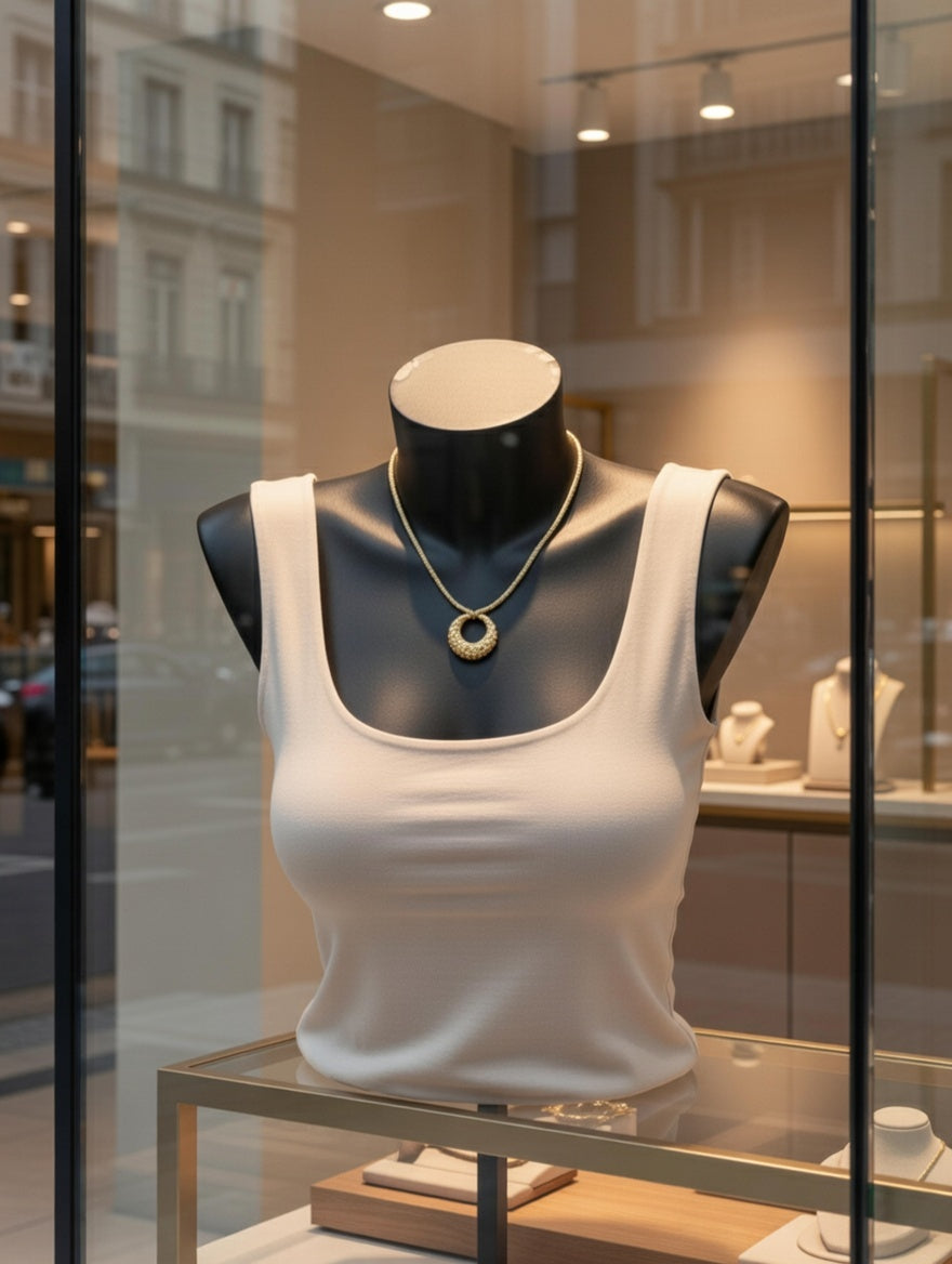 COLLAR ARO DORADO