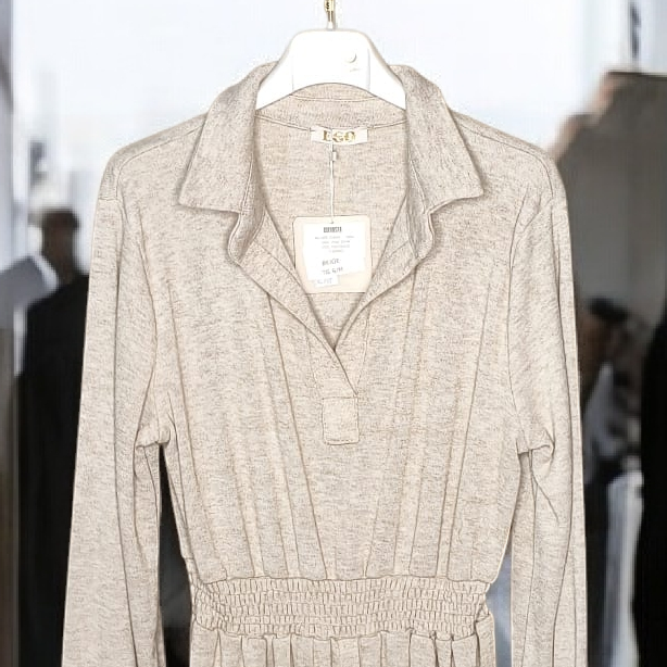 VESTIDO TAUPE DE PUNTO