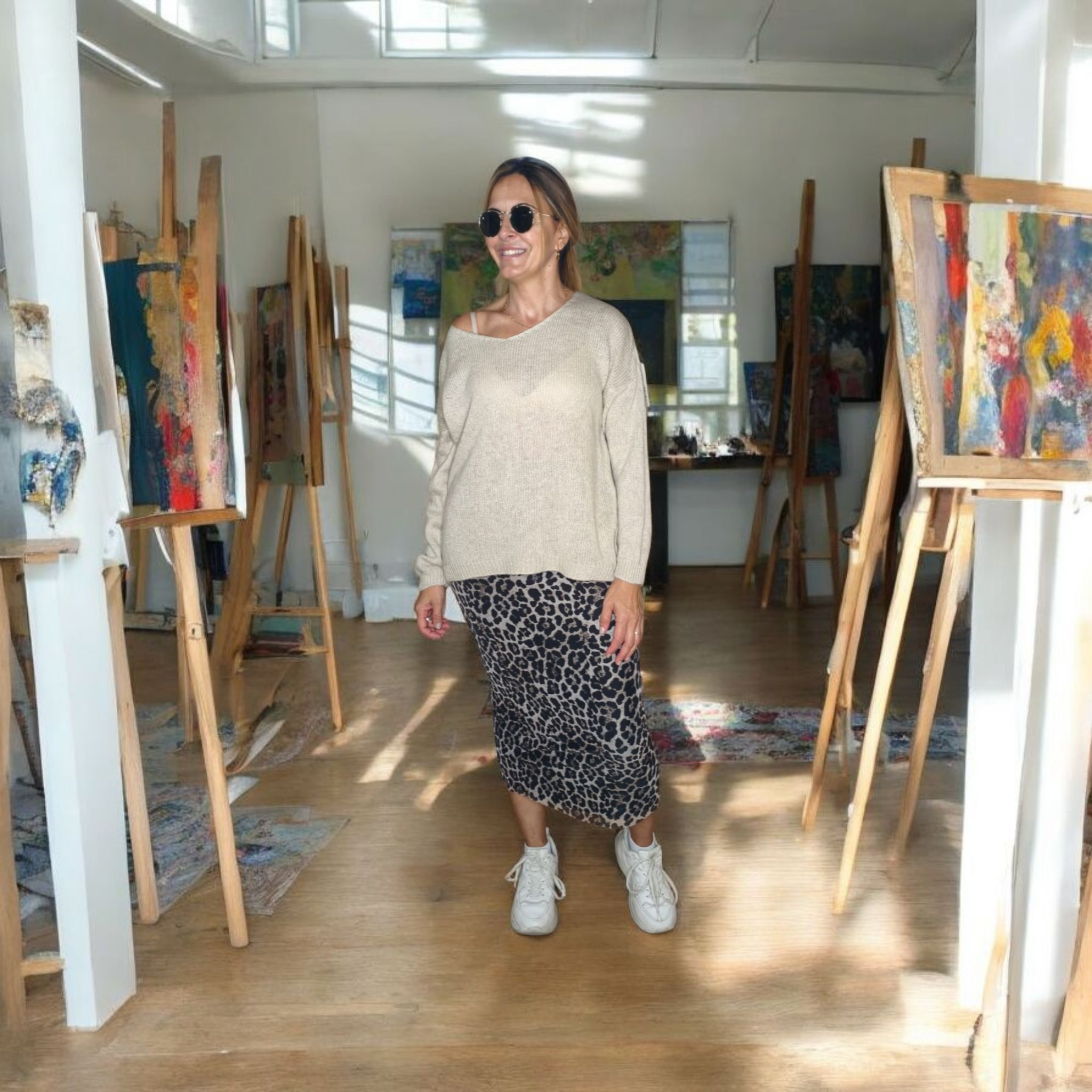 FALDA ANIMAL PRINT LEOPARDO