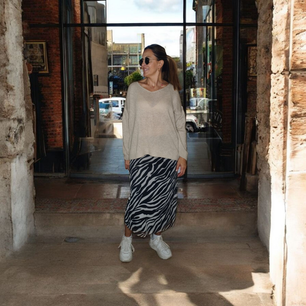 FALDA ANIMAL PRINT CEBRA