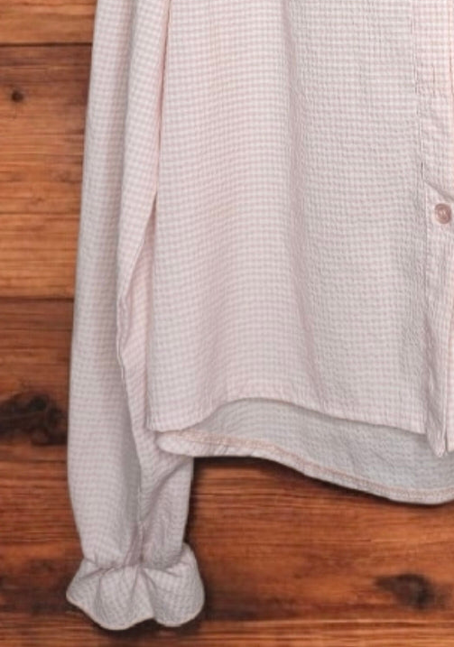 CAMISA VOLANTES  HOMBROS A CUADROS